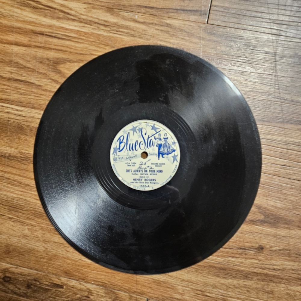 Glynn Byrns - She's Always On Your Mind Blue Star Records 1510‎ 78RPM 10" V+/V+
